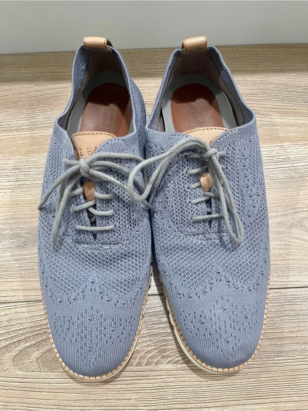 Cole Haan Mens Zerogrand Stitchlite Wingtip Oxford Ironstone/Ivory